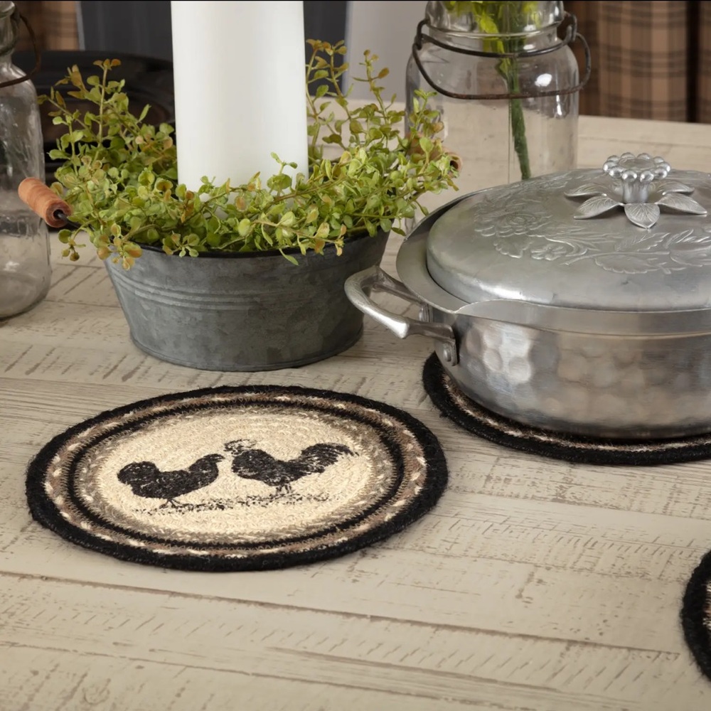 Farmhouse Jute Trivet - Tableware, Kitchen Pot Stand